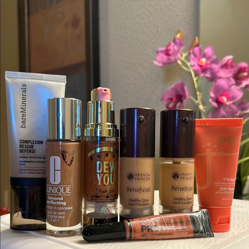 Clinique, bareMinerals, Too Faced, 2 Oriental Princess, Juvia’s Place, LA Girl